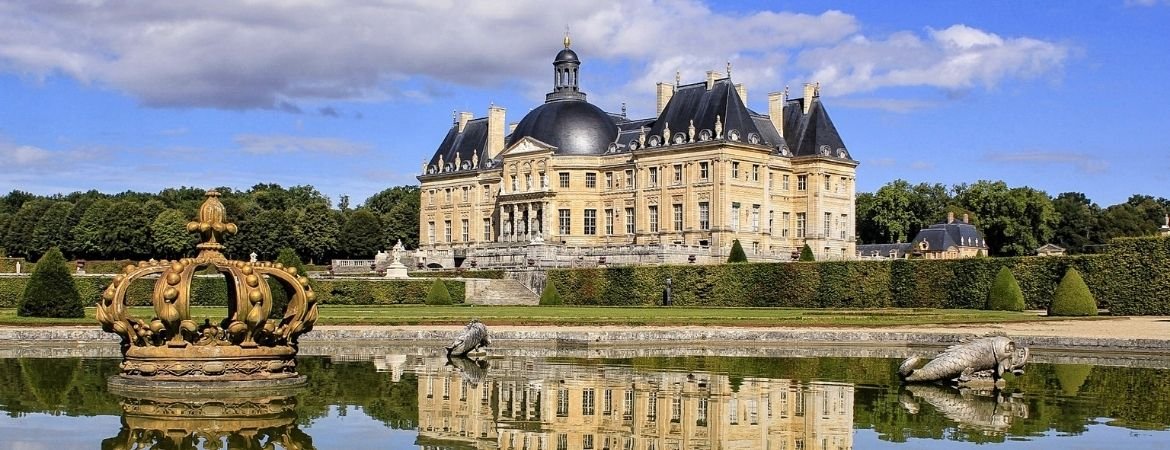 Le chateau de Vaux-le-Vicomte dans le département de Seine-et-Marne